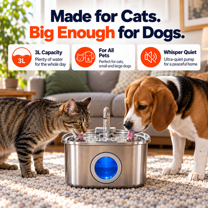 AquaVeil Cat Water Fountain