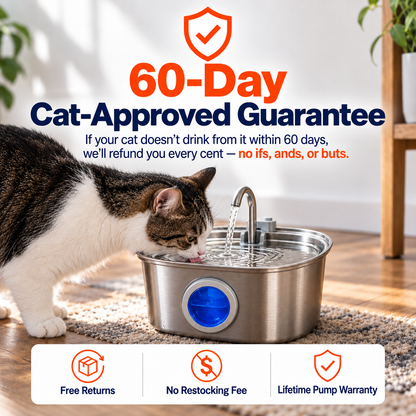 AquaVeil Cat Water Fountain